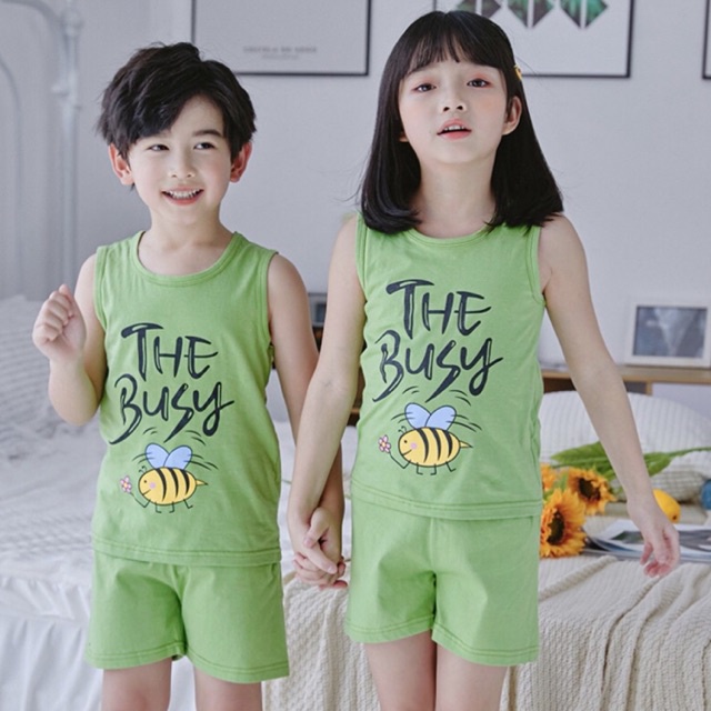 Bộ Áo Ba Lỗ vs Quần Short: Màu Sắc + In Hoạt Tiết Dễ Cưng... Cho Bé Từ 01-08 Tuổi.