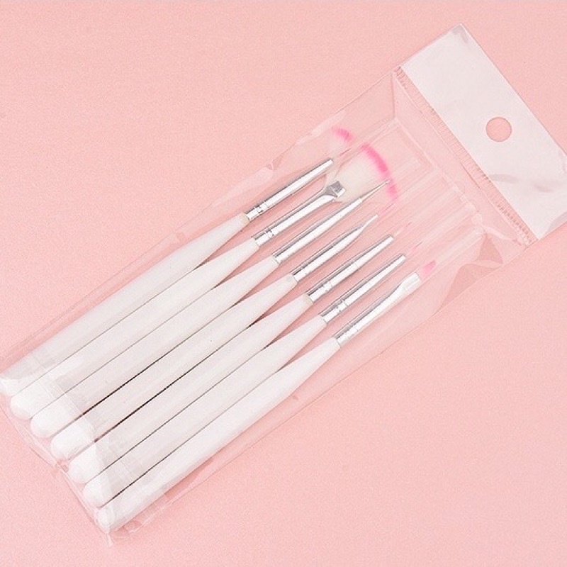 Set Cọ Nails 7 Cây Thông Dụng Cơ Bản Vẽ Móng