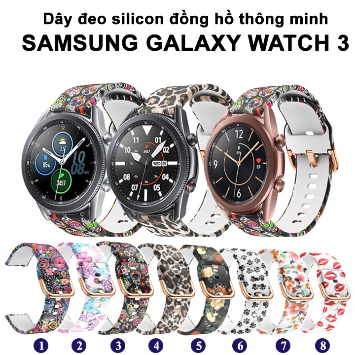 Dây đeo Silicon họa tiết đẹp Samsung Galaxy Watch Active 2