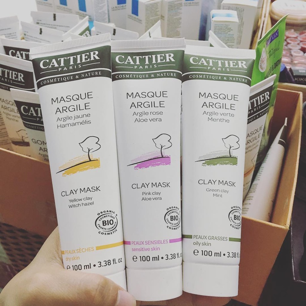 Mặt nạ Cattier đất sét 100ml