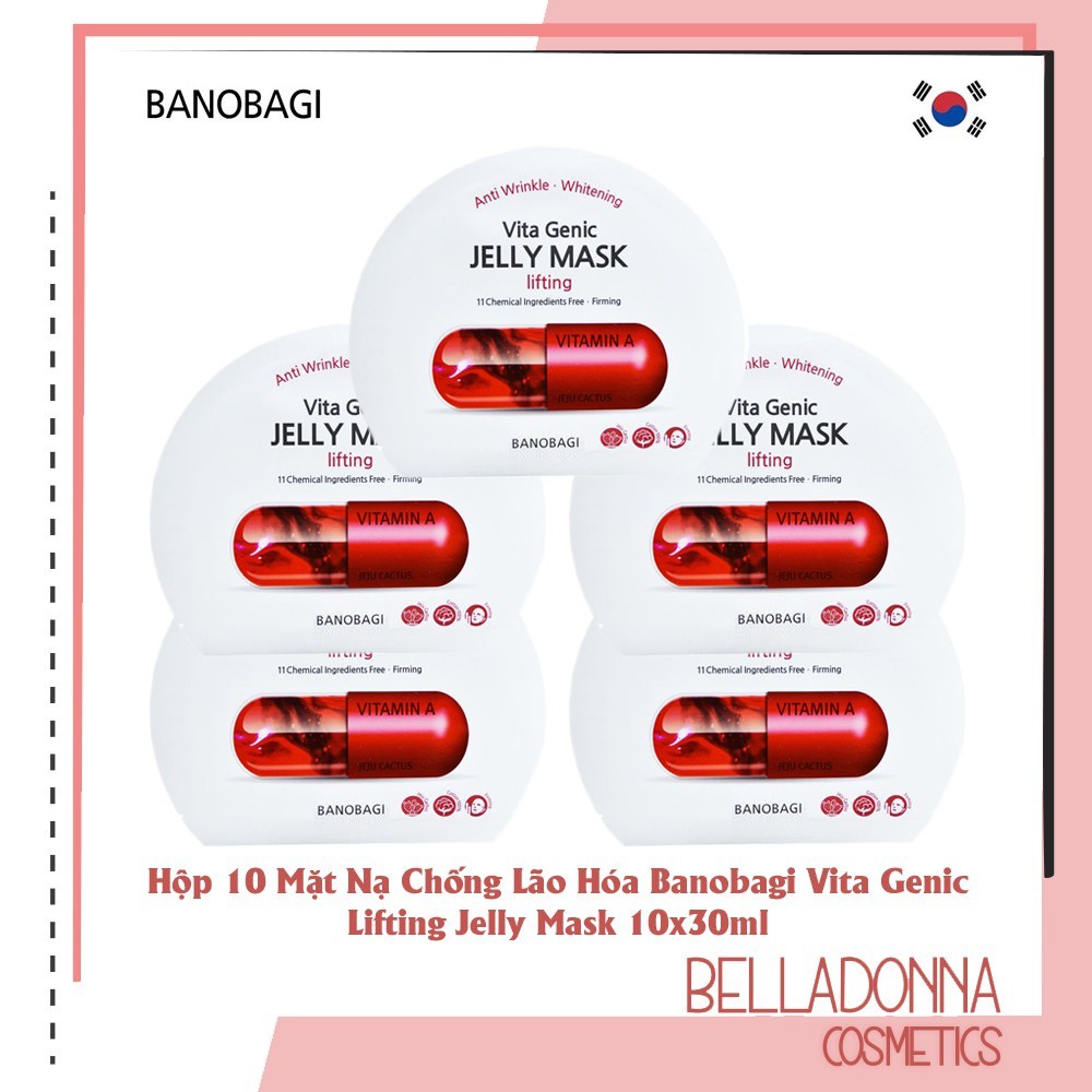 Combo 5 Mặt Nạ Chống Lão Hóa Banobagi Vita Genic Lifting Jelly Mask 5x30ml