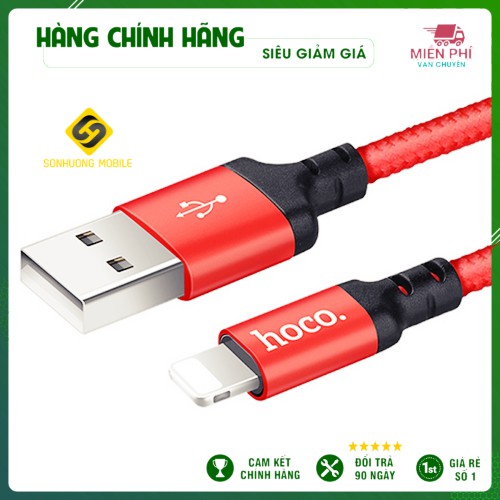 Cáp sạc Hoco X14 bọc dù tương thích với Iphone/Ipad/Micro/TypeC Chính Hãng 1M/2M - Sonhuongthainguyen