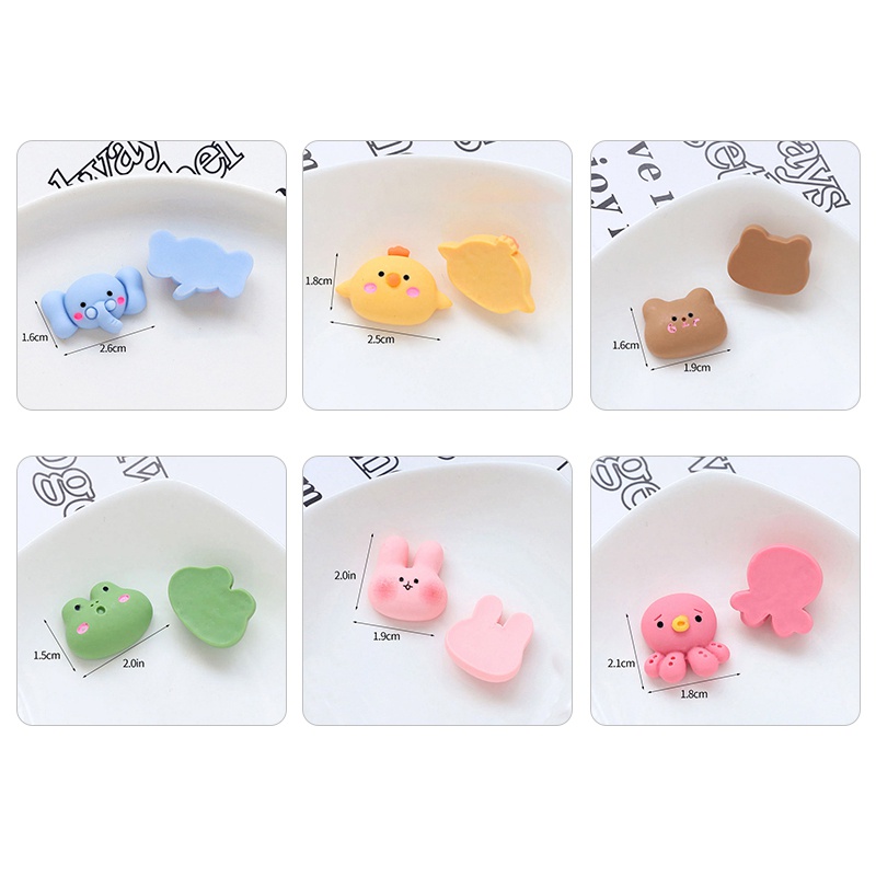 Bộ 4 Miếng Dán 3D Hình Động Vật Hoạt Hình Trang Trí Điện Thoại