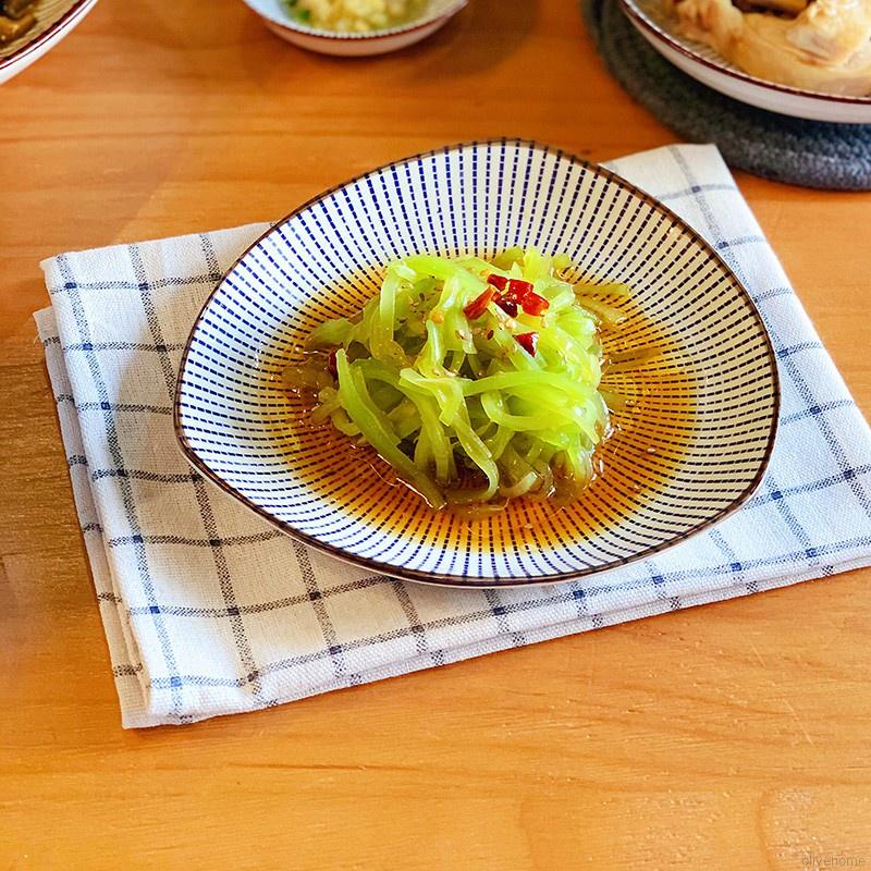 Set 2 khăn ăn vải cotton in họa tiết đơn giản xinh xắn kích thước 40x60cm