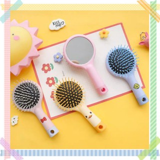 💙Lược [FREESHIP] massage kèm gương nhỏ gọn dễ thương Chigo L443