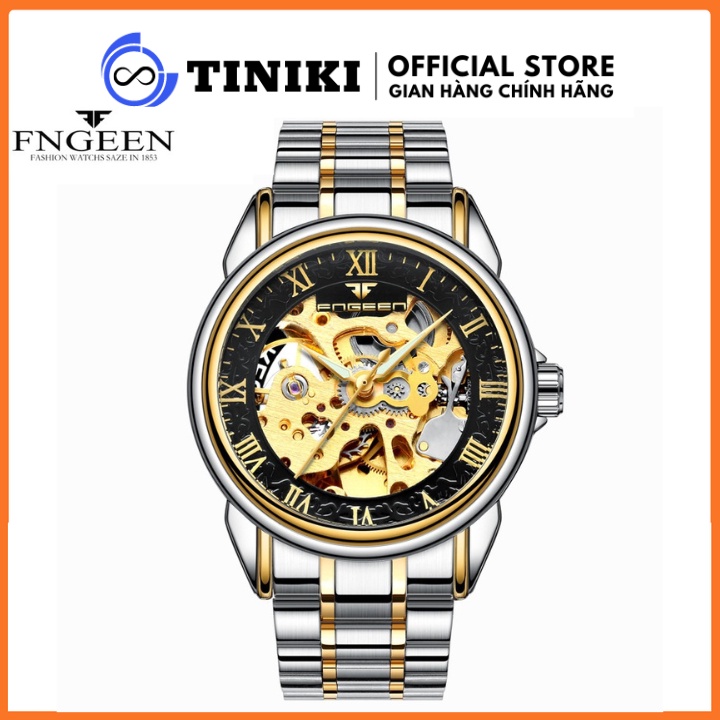 Đồng Hồ Cơ Nam Tự Động AUTOMATIC Chính Hãng FNGEEN Dây Kim Loại Cao Cấp Kiểu Dáng Thời Trang Đẹp Giá Rẻ