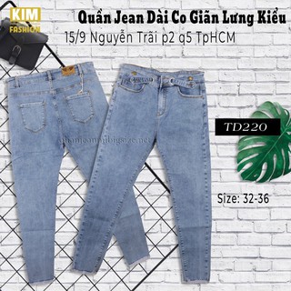 Quần jean dài co giãn lưng kiểu bigsize td220 size 32-36