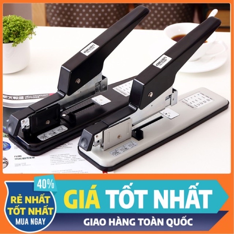 Dập bấm kim ghim để bàn 210 tờ Deli 0393.