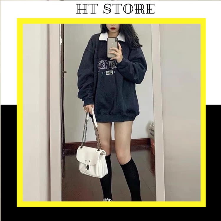 Áo Nỉ Sweater Unisex  FORUYES 1998 70kg  - Dài Tay Dáng Rộng G082 - HT STORE