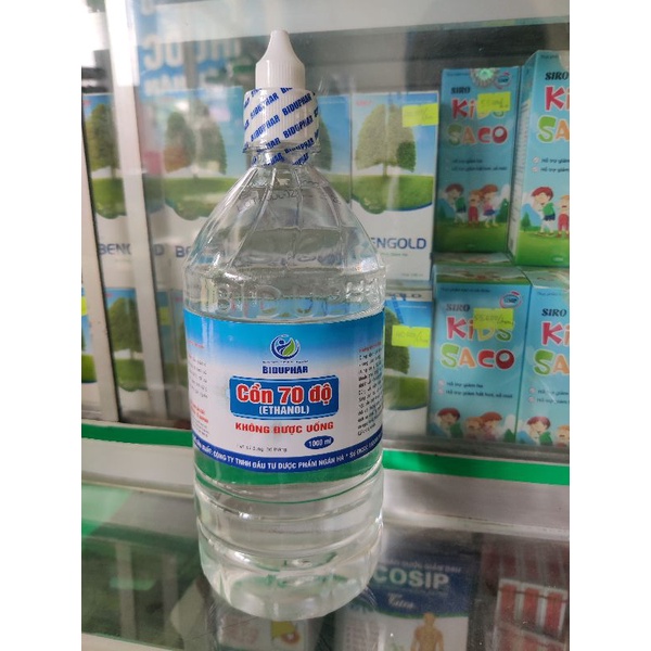 Cồn y tế 70 độ, 90 độ chai lớn 1000ml sát khuẩn