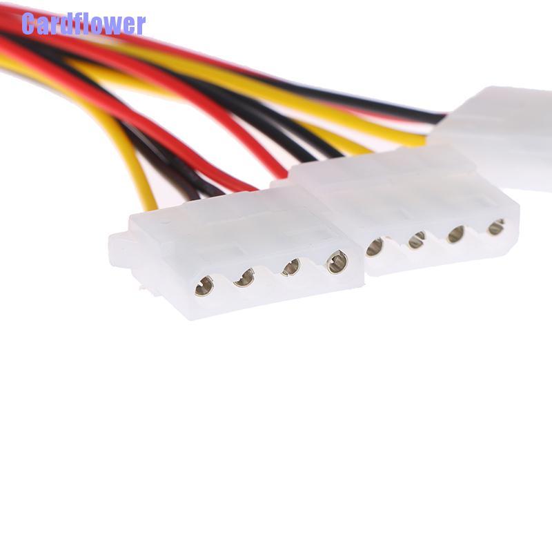 Cardflower  4 Pin IDE 1-to-3 Molex IDE Female Power Supply Splitter Exentsion Adapter Cable