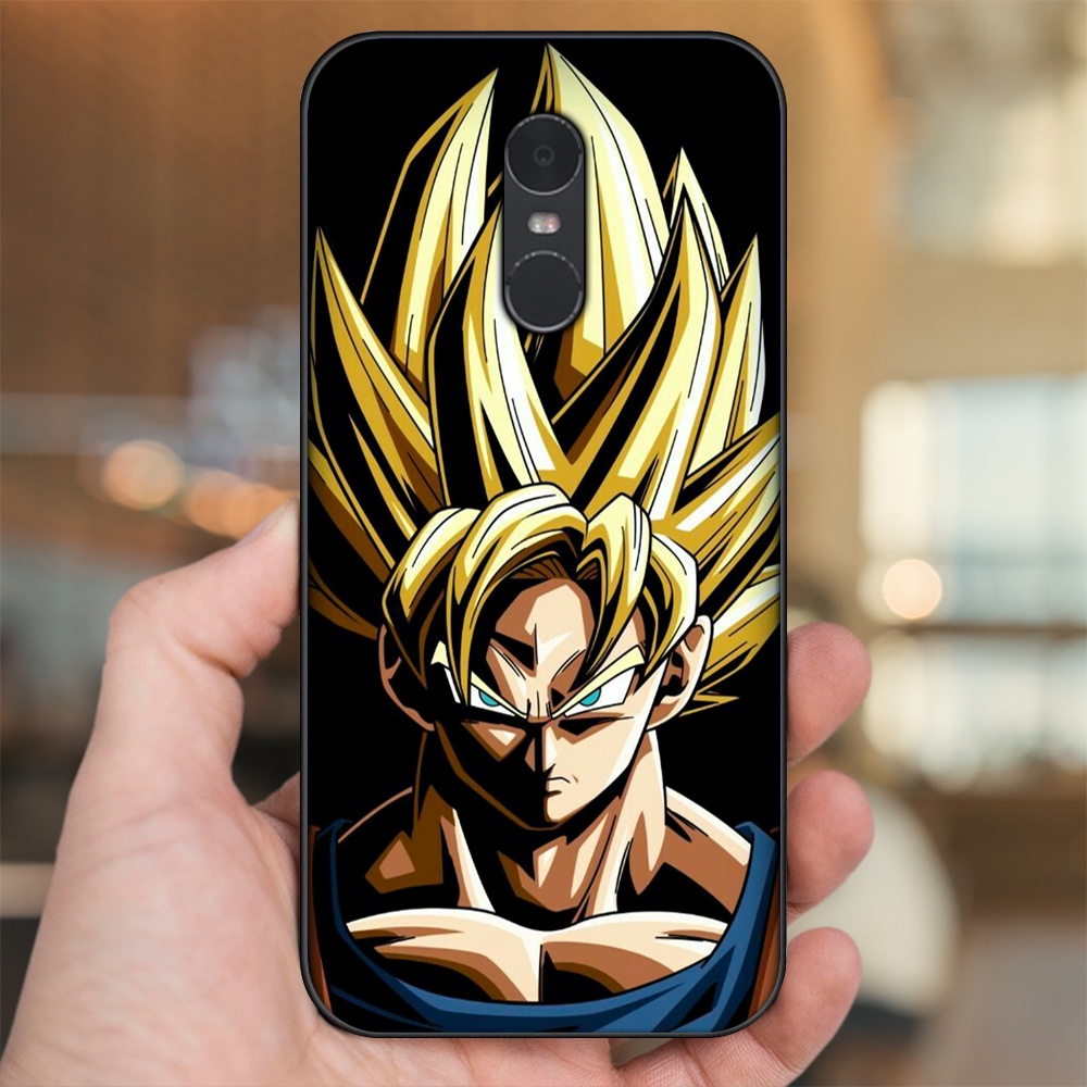 Ốp lưng Xiaomi Redmi Note 4, Note 4x viền đen in hình Goku Dragon Ball