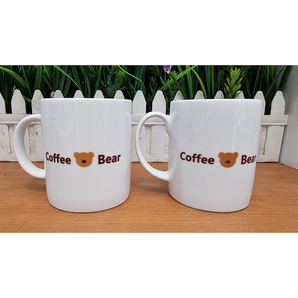 Ly Cốc Sứ Cao Cấp Uống Trà Cà Phê Coffee Bear