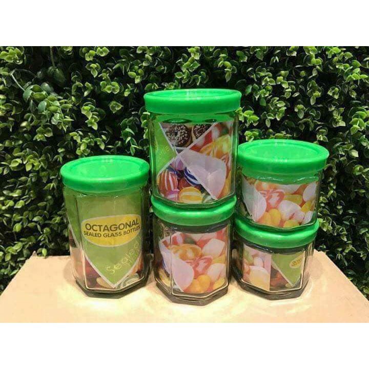 BỘ HŨ GIA VỊ THỦY TINH 5 MÓN