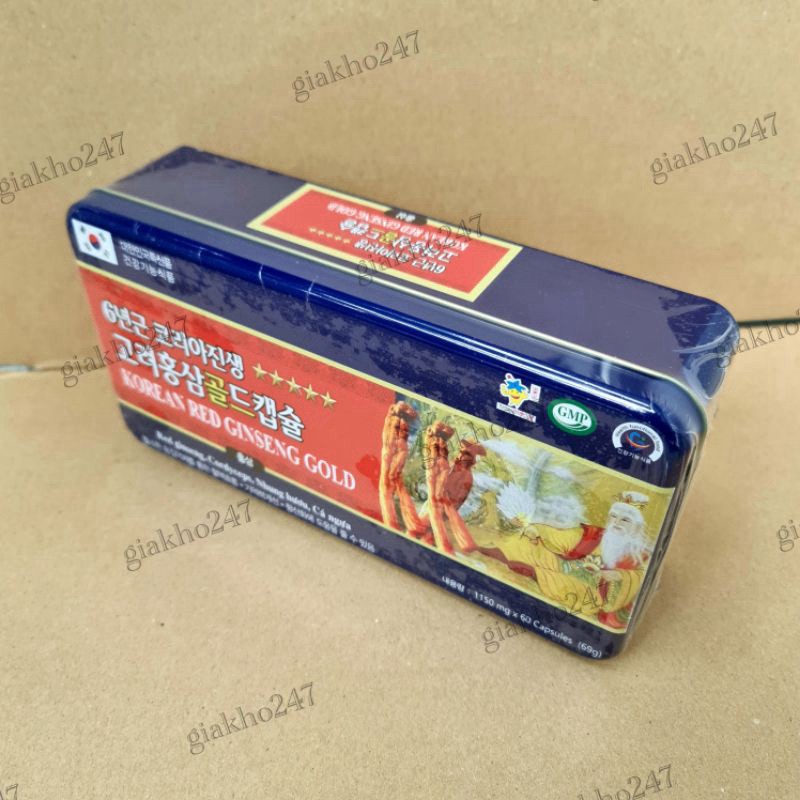 Viên bổ Korean Red Ginseng Extract Gold giúp bồi bổ cơ thể, ăn ngủ ngon, cho người suy nhược cơ thể