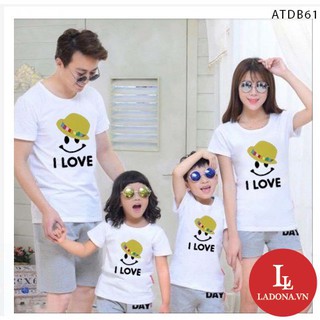 Áo đôi gia đình dễ thương ms02