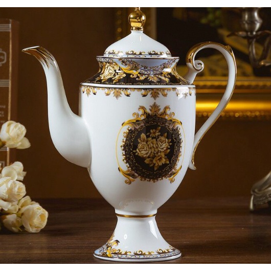 ấm chén sứ xương hoàng gia. ấm chén uống trà kèm hộp quà tặng cao cấp