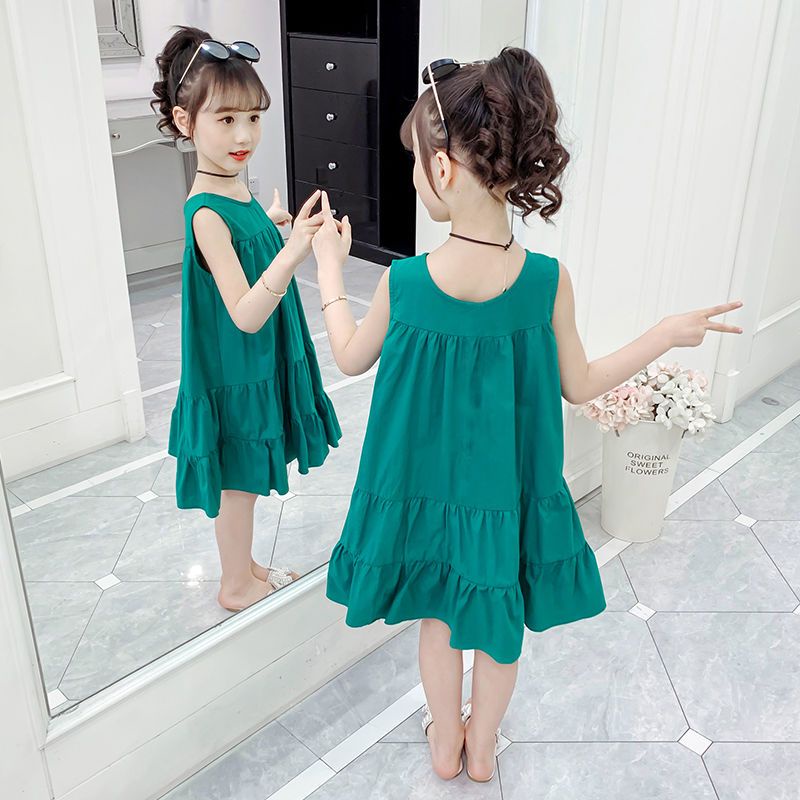 Đầm Công Chúa Sát Nách Thời Trang Mùa Hè Cho Bé Gái Từ 3-4 - 5-6 - 7-8 - 9-10 - 11-12 Tuổi