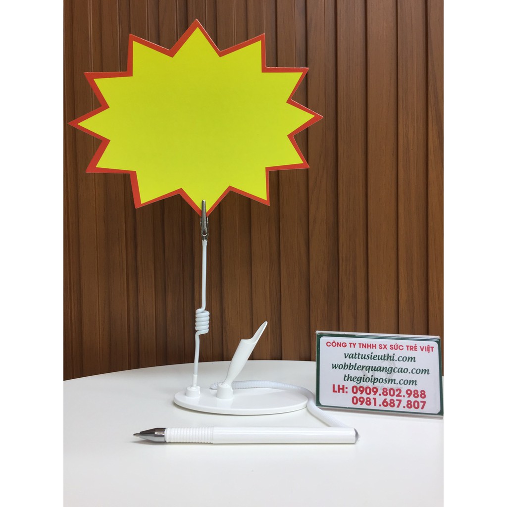 ĐẾ BÚT QUẢNG CÁO, WOBBLER ĐỂ BÀN CÓ BÚT, ĐẾ BÚT ĐỂ BÀN