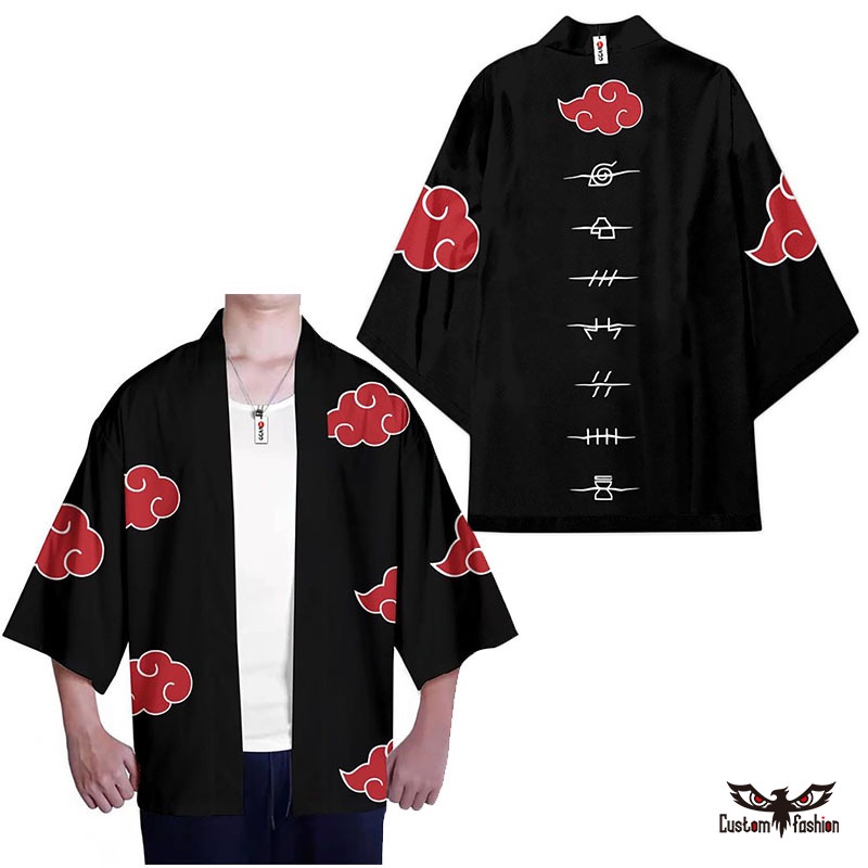 Áo Khoác Kimono Hóa Trang Nhân Vật Uchiha Sasuke Akatsuki Trong Naruto