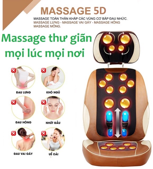 🔥GIÁ HỦY DIỆT🔥𝐂𝐡𝐢́𝐧𝐡 𝐇𝐚̃𝐧𝐠-𝐁𝐇 𝟓𝐍𝐚̆𝐦 Đệm Massage Toàn Thân 𝗔𝗬𝗢𝗦𝗨𝗡 Hàn Quốc