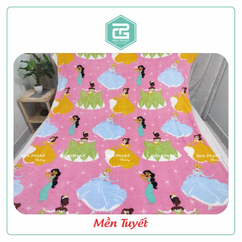 Mền tuyết nhung, chăn lông tuyết siêu mềm mịn đủ màu kích thước 1m6 x 2m