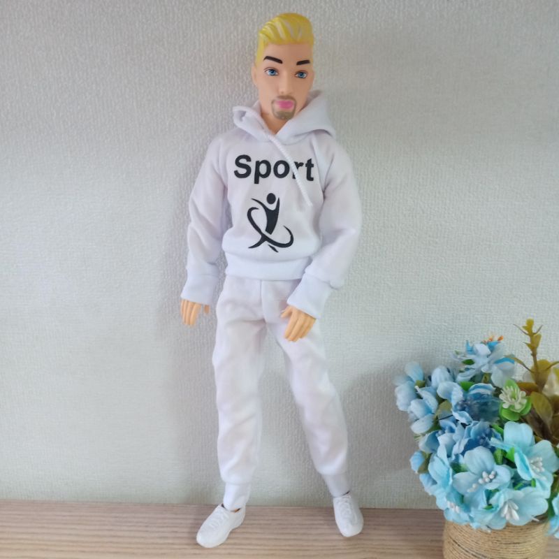 Búp bê nam ken  đẹp trai cao 30cm mặc quần áo dài đi giày thể thao