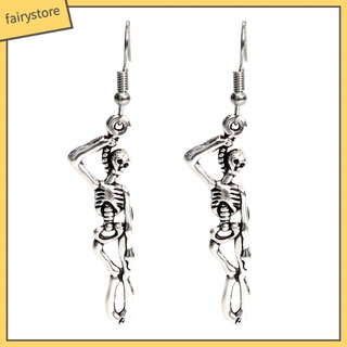Bông tai hình bộ xương cá tính độc đáo phong cách gothic cho nữ