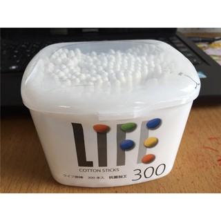 Hộp tăm bông life 300 cái