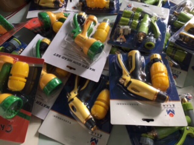 Combo Vòi Xịt Nước, Rửa Xe, Tưới Cây Đa Năng + Đầu Nối Ốn