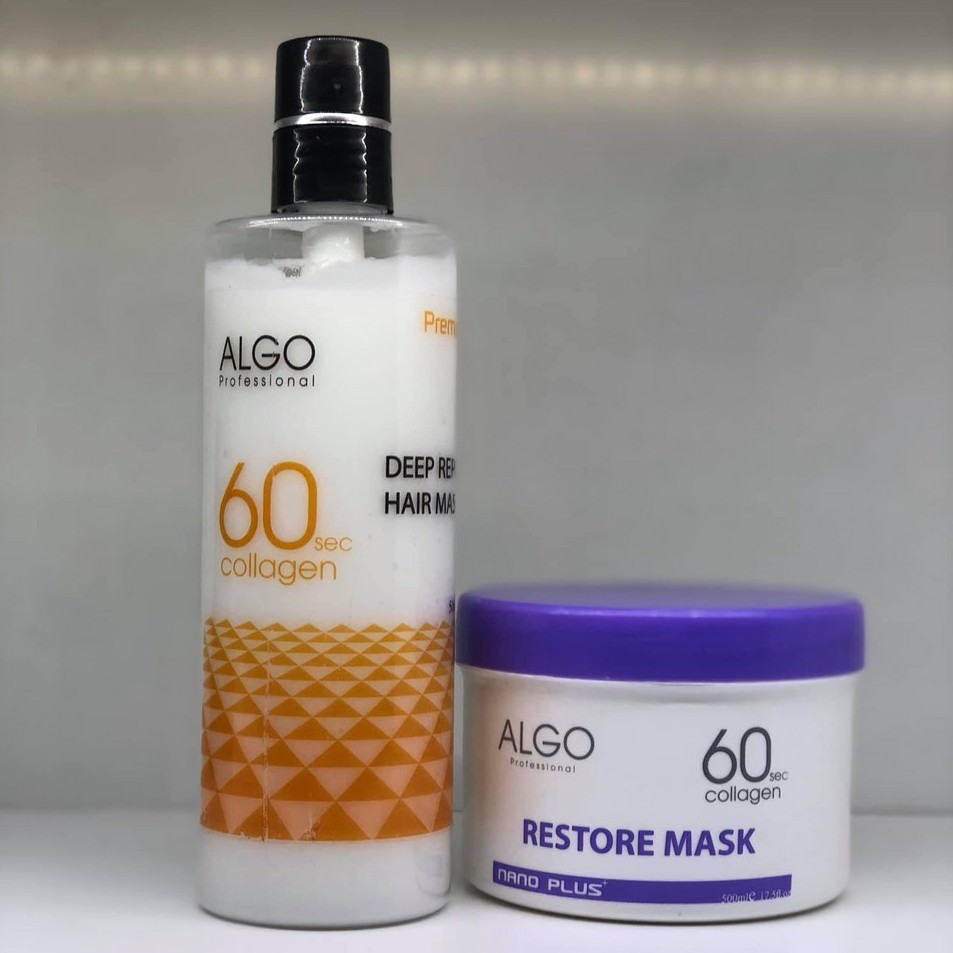 🌾 Mặt nạ dưỡng tóc Collagen 60s Algo Nano Plus 500ml ( Italia ) 🌾 - NEW 2021