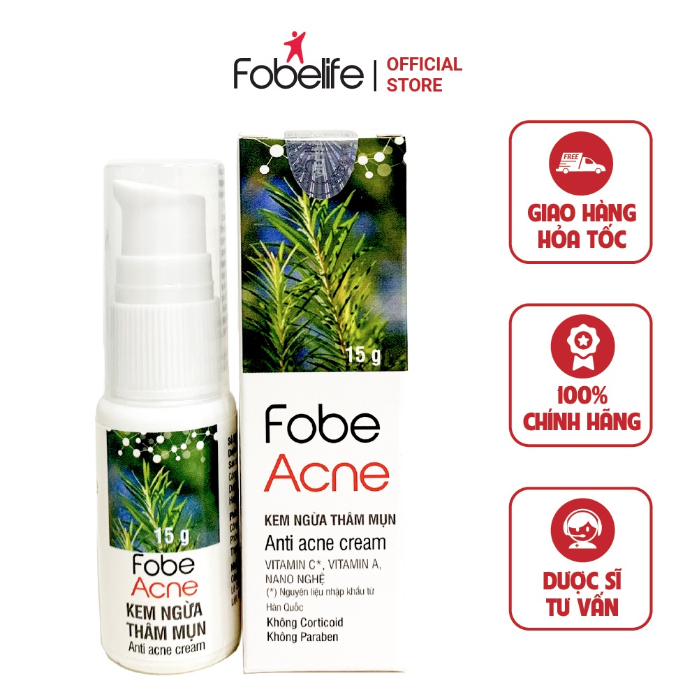 Kem ngừa thâm sẹo do mụn Fobe acne tuýp 15g