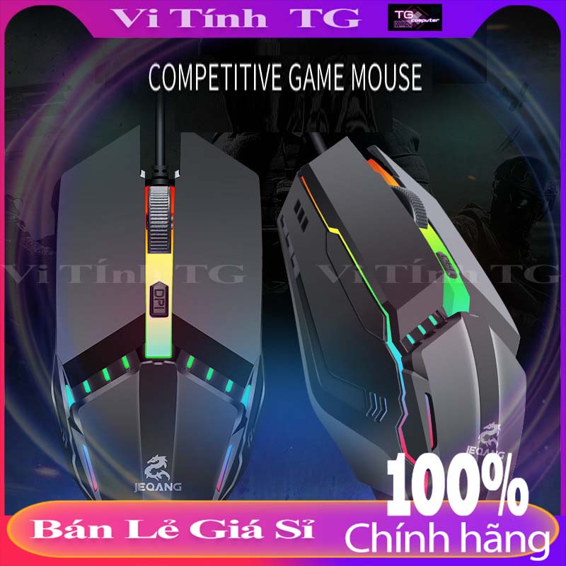 Chuột máy tính gaming có dây có led giá rẻ Vi tính TG