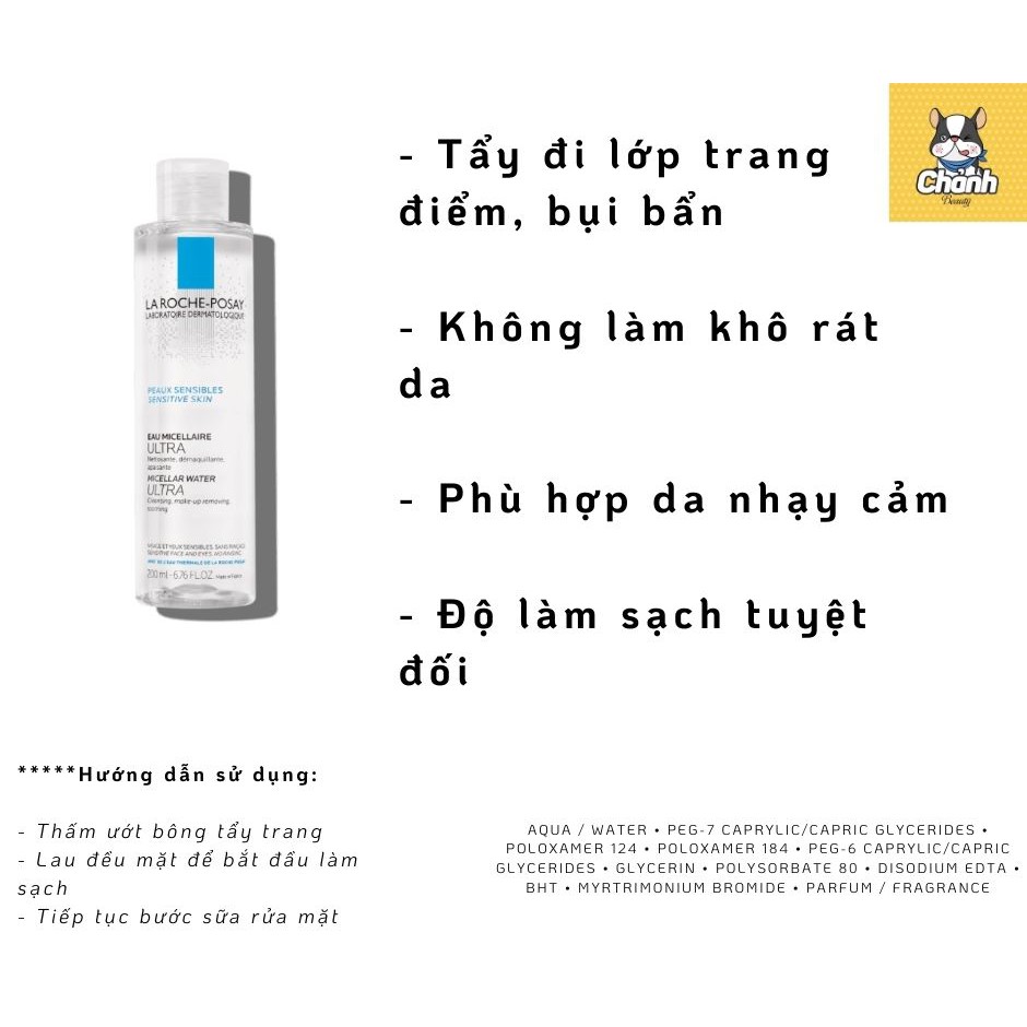 Nước Tẩy Trang La Roche-Posay 200ml