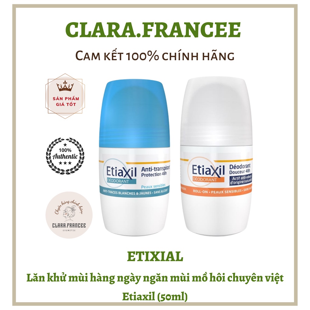 Lăn khử mùi hàng ngày ngăn mùi mồ hôi chuyên việt Etiaxil (50ml)