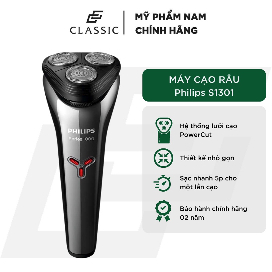 Máy Cạo Râu Philips S1301 (Bảo Hành 2 Năm Chính Hãng)