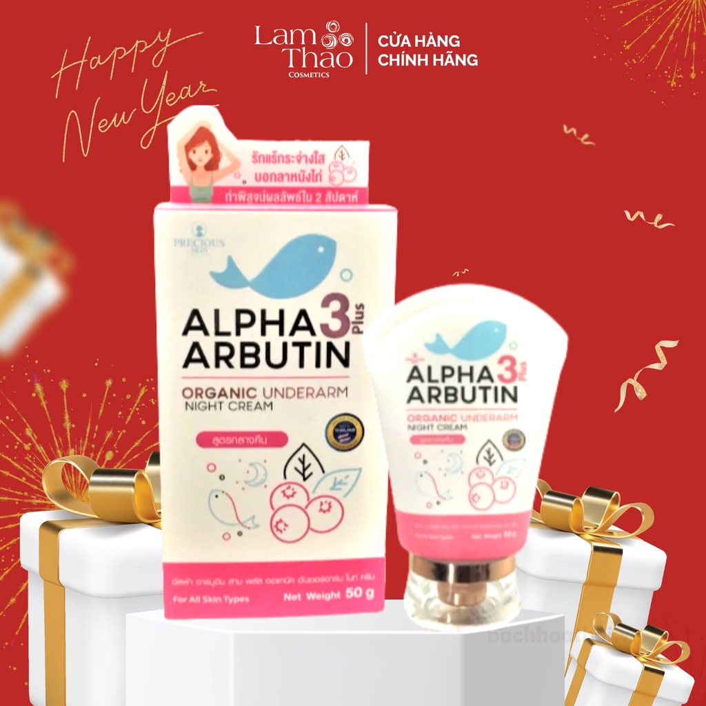Kem Dưỡng Ban Đêm Precious Skin Alpha Arbutin 3 Plus Organic Underarm Night Cream