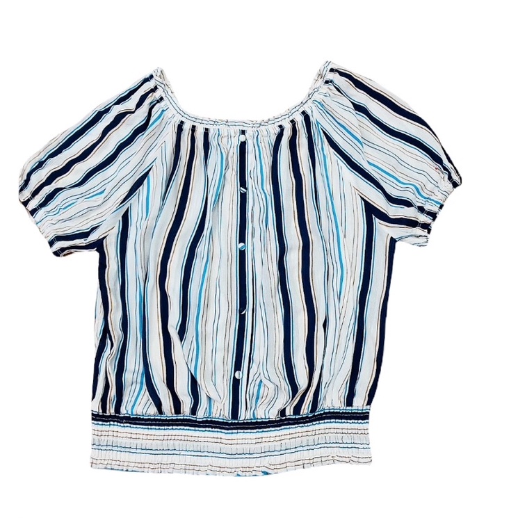 Áo kiểu cổ thuyền  2 màu  fait&amp;joy bigsize