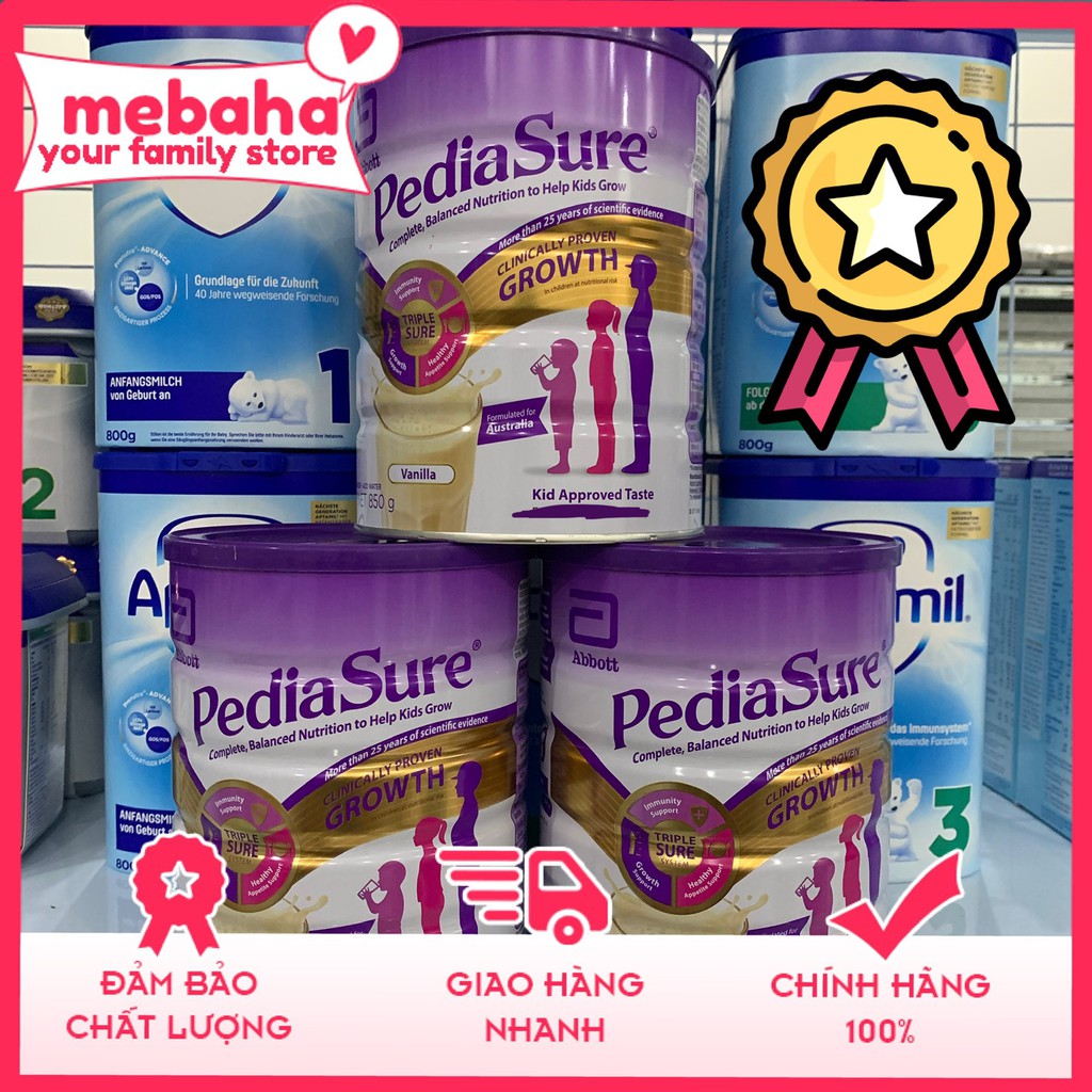PEDIASURE ÚC 850g MẪU MỚI