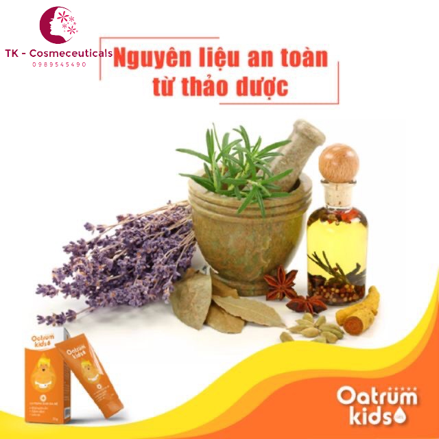 Gel Bôi Oatrum Kids - Hăm, Tràm Sữa, Mụn Nhọt, Rôm Sẩy Trẻ Sơ Sinh - 20g
