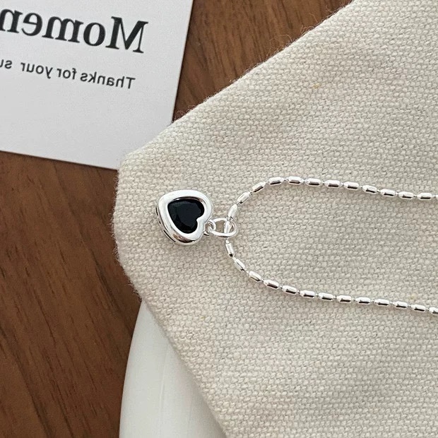 Vòng cổ Hợp Kim Mặt Trái Tim Đính Đá Thời Trang