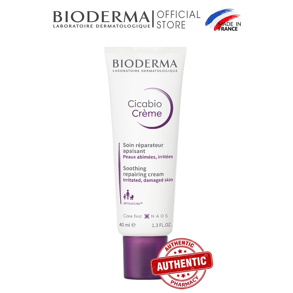 Kem Bioderma Cicabio Làm Lành Phục Hồi Da Kích Ứng Do Tổn Thương (40ml) [Chính Hãng]