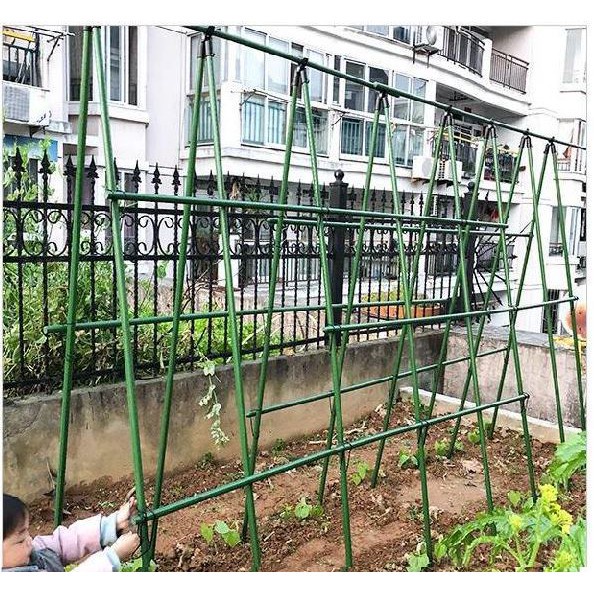 Ống thép bọc nhựa Fi 16 -16mm-dùng làm cây đỡ hoa hồng, làm giàn dây leo