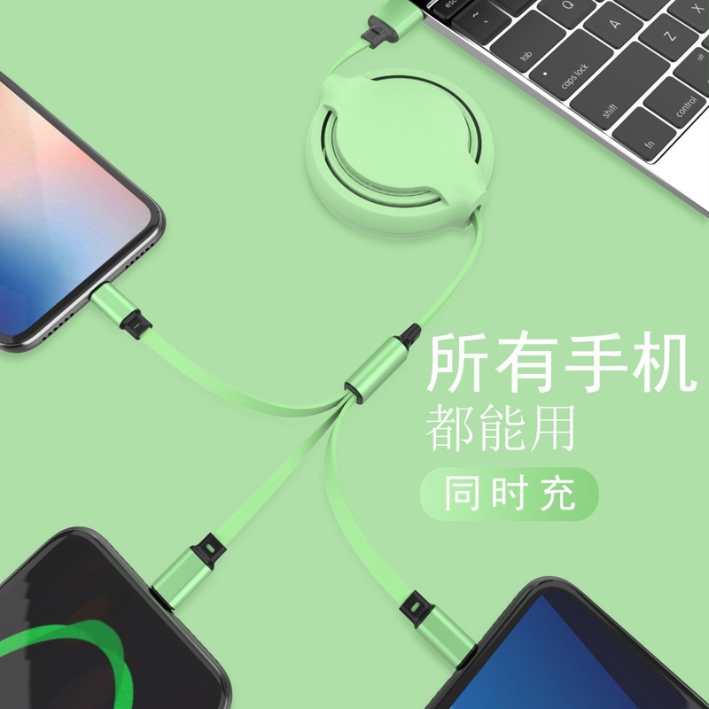 Cáp Sạc Nhanh I11 Nhiều Đầu Thu Gọn Được Cho Android Xiaomi 6 Mix2 8x 8x