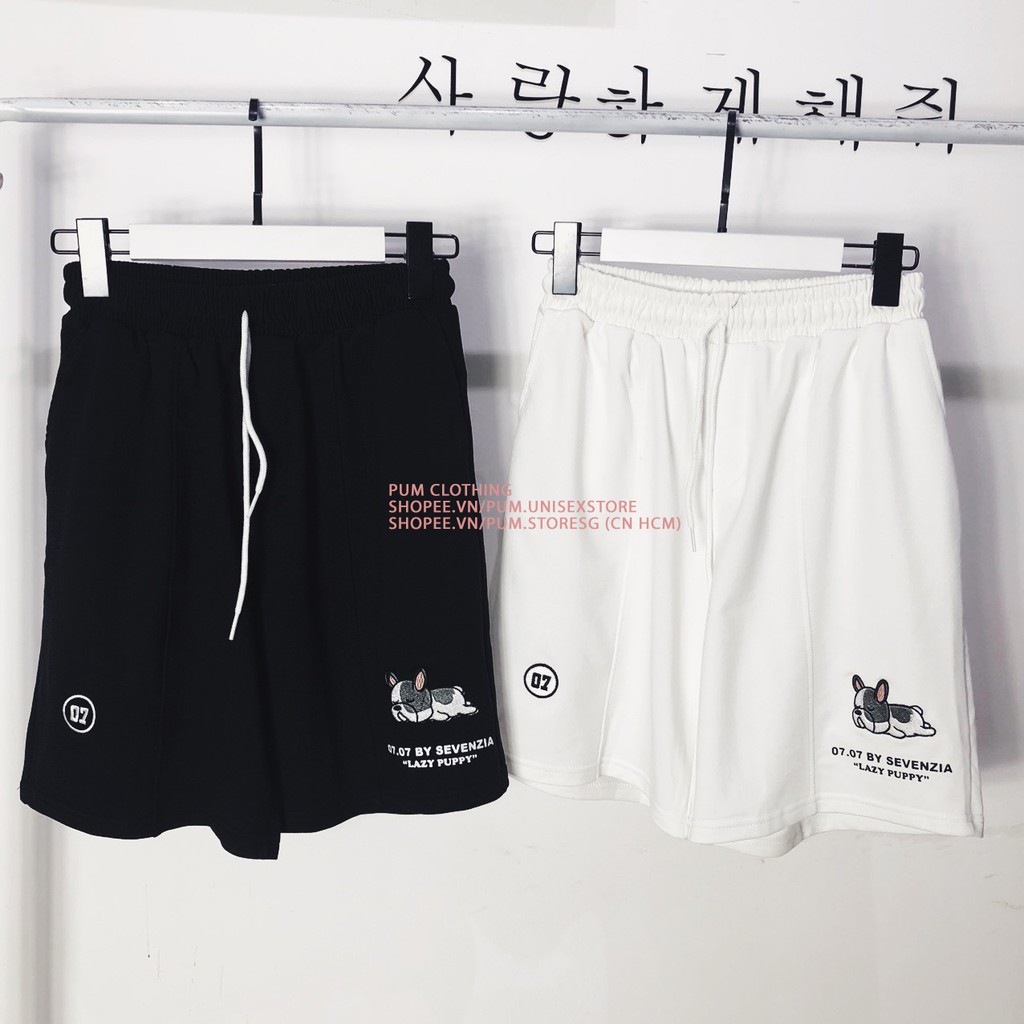 Quần Short thun PUPPY 07 UNISEX + Ảnh thật