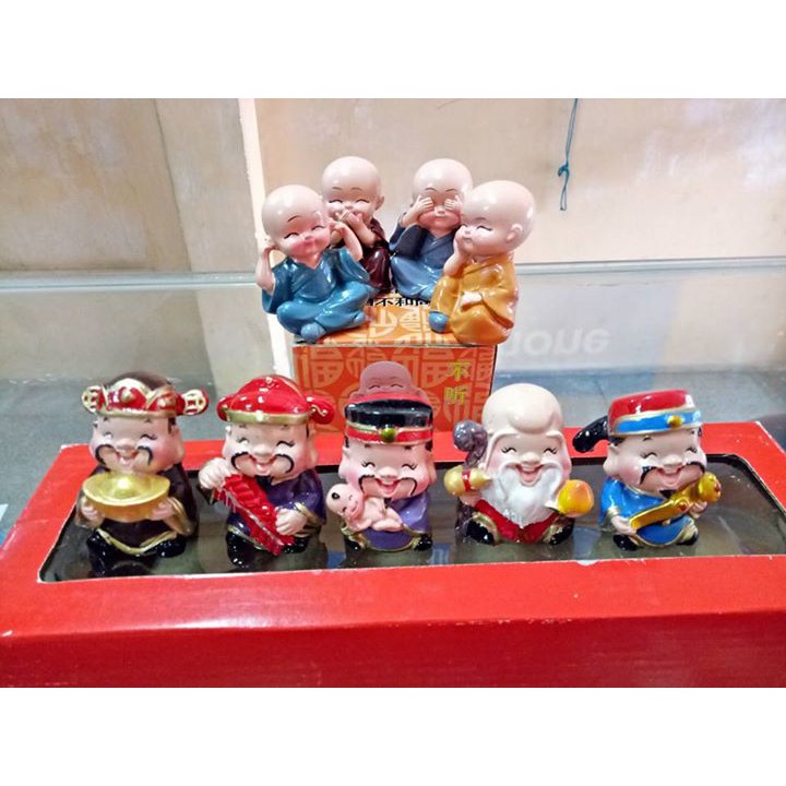 Combo bộ 5 tượng thần tài và Tứ không