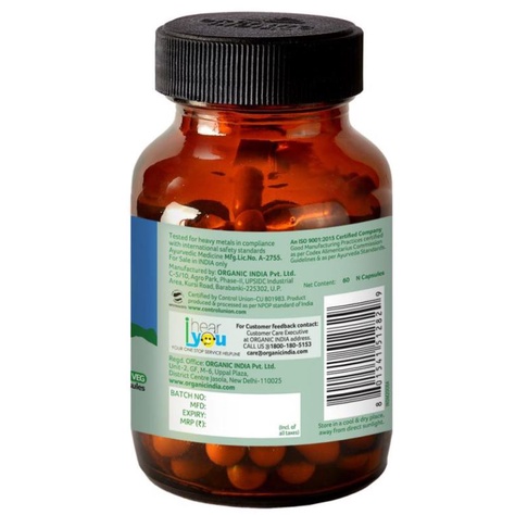 Viên Uống Hữu Cơ Neem Thanh Lọc Máu, Đẹp Da, Sạch Mụn 325mg- Organic India Neem 60 viên