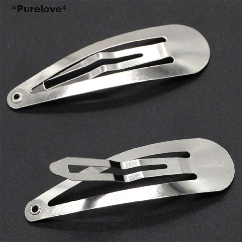 Set 10 Kẹp Tóc Màu Trơn Xinh Xắn Cho Bé Gái