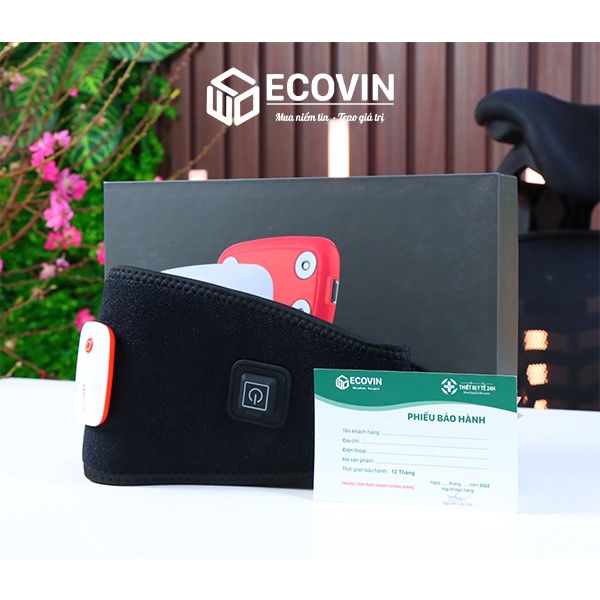 Đai massage bụng, máy tập bụng ems, máy rung giảm mỡ bụng kết nối app Fitness 1102