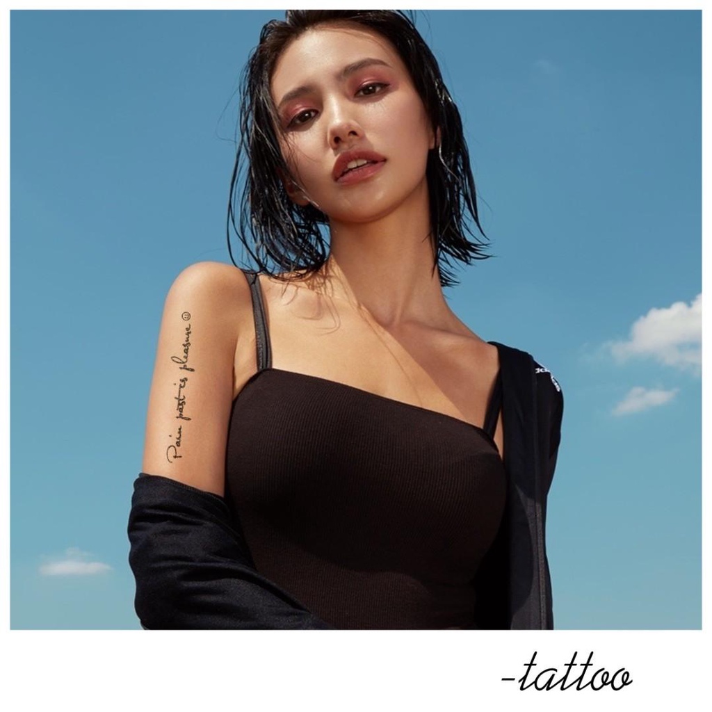 【SIYA Magic Tattoo】Hình Xăm Dán Tạm Thời 15 Ngày Bảng Chữ Cái Tiếng Anh Chống Nước 11CM*8CM SIYA MAGIC TATTOO